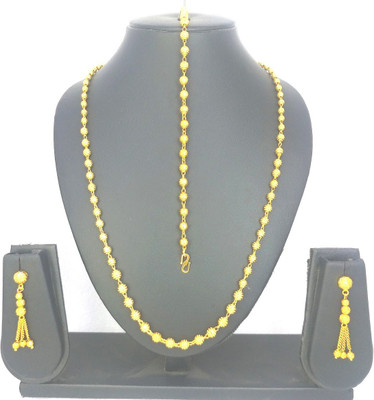 SONI Brass Gold-plated Gold Jewellery Set(Pack of 1)