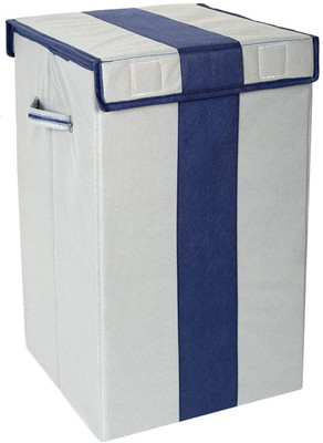 whitekrafts 75 L Grey, Blue Laundry Basket(Non-Woven)