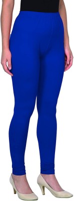 Honeylips Churidar  Ethnic Wear Legging(Blue, Solid)