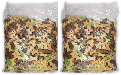 Paaltu Paaltu Flavor Freshly Baked Cookies for dogs 2 kg Vanilla, Milk, Chicken Dog Chew(2 kg, Pack of 2)