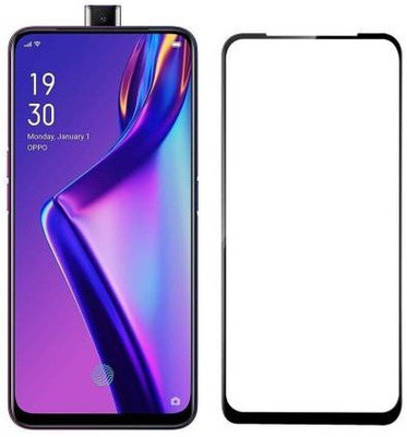 welldesign Edge To Edge Tempered Glass for Oppo Reno2 F(Pack of 1)