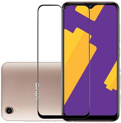 KARTRAY Edge To Edge Tempered Glass for Vivo Y90(Pack of 1)