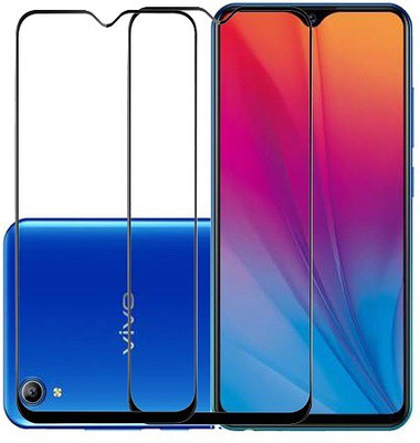 KARTRAY Edge To Edge Tempered Glass for Vivo Y91i(Pack of 2)