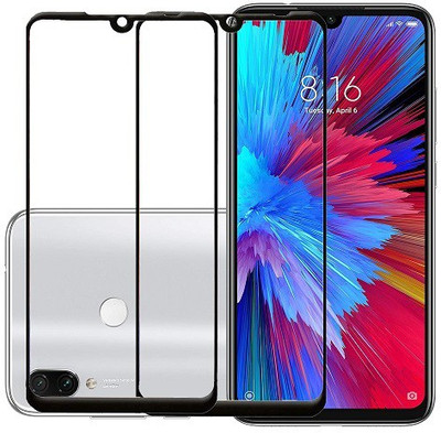 KARTRAY Edge To Edge Tempered Glass for Mi Redmi Note 7S, Mi Redmi Note 7, Mi Redmi Note 7 Pro(Pack of 2)