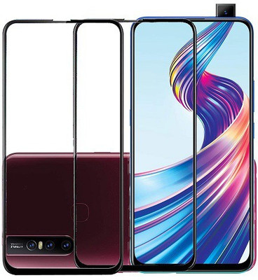 KARTRAY Edge To Edge Tempered Glass for Vivo V15(Pack of 2)