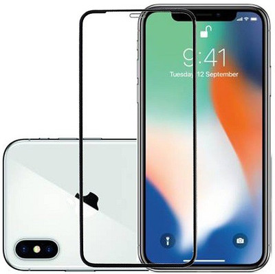 KARTRAY Edge To Edge Tempered Glass for Apple iPhone X(Pack of 1)