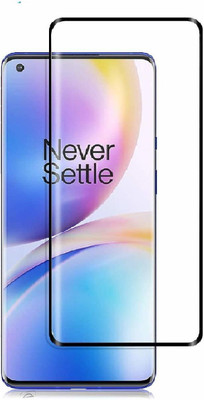 Jacure Edge To Edge Tempered Glass for Jacure™ Compatible for Oneplus 8 Tempered Glass Full Coverage Edge to Edge Bubble Free Full Glue 3D Touch Accuracy HD Clear Easy Install(Pack of 1)
