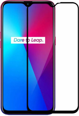TINGTONG Edge To Edge Tempered Glass for Realme 3i(Pack of 1)