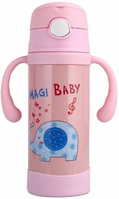 Manan Shopee Baby Straw Sipper Cup With Handles 240ml(Pink)