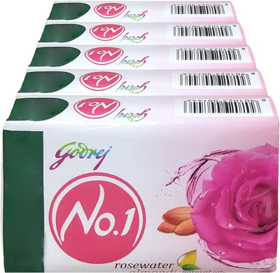 Godrej No.1 Rosewater & Almond Soap(4 x 100 g)