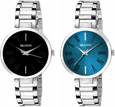 BRATON Combo Watch Analog Watch - For Men Combo Pack Of 2 Analog Watch  - For Girls