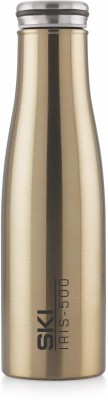 SKI Iris Steel Bottle 500 ml Water Bottle(Set of 1, Gold)