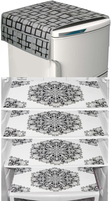 LooMantha Refrigerator  Cover(Width: 30 cm, Multicolor)