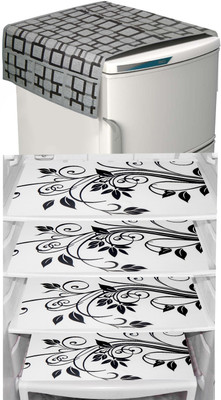 LooMantha Refrigerator  Cover(Width: 30 cm, Multicolor)