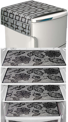 LooMantha Refrigerator  Cover(Width: 30 cm, Multicolor)