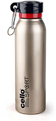 cello 850 ml Steel Flask(Pack of 1, Gold)