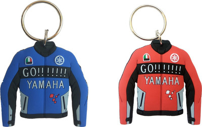 gtrp Rubber Double sided Blue Key Chain
