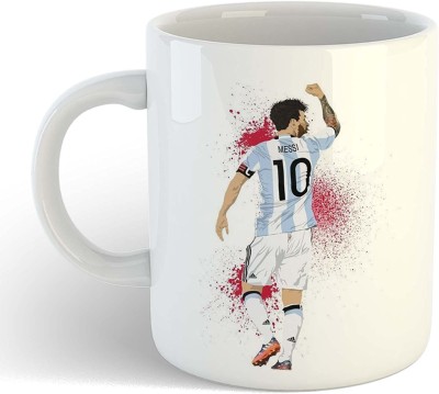 Vrantikar FIFA 2018 Best Player from Argentina Football Team Printed Coffee Tea Cup Ideal for Brother, Boyfriend, Friends, Fans Ceramic Coffee Mug(325 ml)