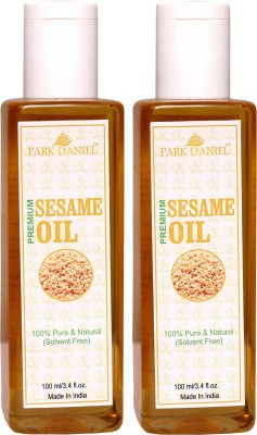 PARK DANIEL Virgin Sesame Oil - Pure and Natural Combo pack of 2 bottles of 100 ml(200 ml)(200 ml)