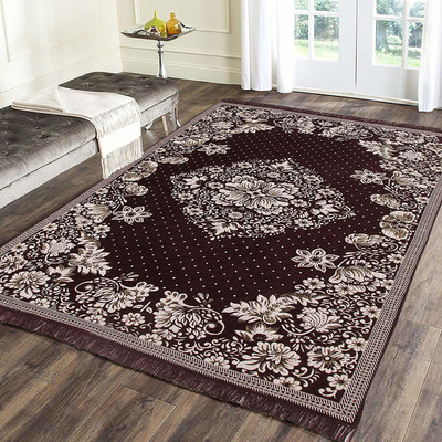 NCS Brown Velvet Carpet(5 cm,  X 7 cm, Rectangle)