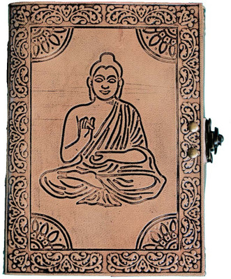 Parmatma Handicrafts Handmade Journal B6 Journal Unruled 200 Pages(Light Brown)