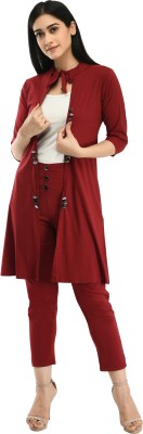 NEYSA Women Maxi Maroon Dress