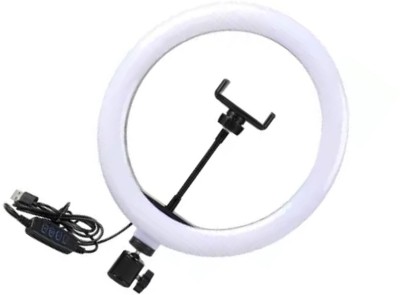 Wanzhow THE NEW SUPER QUALITY OF BIG SELFIE RING LIGHT 26cm Ring Lamp Flash Led Light USB Photography Lighting Lamp for Camera Smartphone Studio live streaming,3 Light Modes Brightness Level Dimmable LED Camera Ring Light for Photo and Video,USB charger New Selfie Ring Light Flash Led Camera Phone P