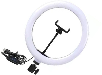 Wanzhow THE NEW SUPER QUALITY OF BIG SELFIE RING LIGHT 26cm Ring Lamp Flash Led Light USB Photography Lighting Lamp for Camera Smartphone Studio live streaming,3 Light Modes Brightness Level Dimmable LED Camera Ring Light for Photo and Video,USB charger New Selfie Ring Light Flash Led Camera Phone P