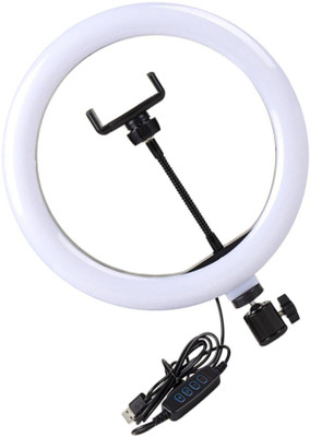 Wanzhow NEW ARRIVAL BIG SELFIE RING LIGHT 3 Light Modes Brightness Level Dimmable LED Camera Ring Light for Photo and Video,Rotatable Universal Phone Holder,Easily rotate phone holder to any ideal angle,Compatible with almost every smart phones,Dual colour option is available white and warm white in