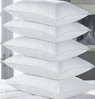 Navi collection Microfibre Solid Sleeping Pillow Pack of 5(White)