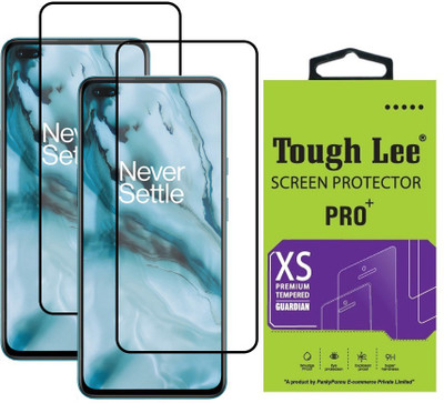 Tough Lee Edge To Edge Tempered Glass for OnePlus Nord(Pack of 2)