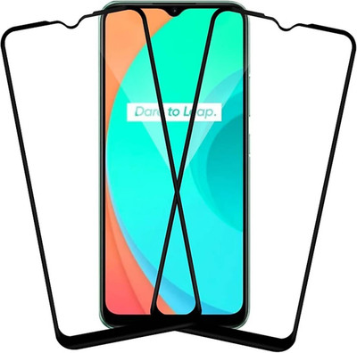 Karpine Edge To Edge Tempered Glass for Realme Narzo 20, Realme Narzo 20A, Realme C11, Realme C12, Realme C15, Realme C3, Realme 5, Realme 5i, Realme 5s, Oppo A9 2020, Oppo A5 2020, Realme Narzo 10, Realme Narzo 10A, Oppo A31(Pack of 2)