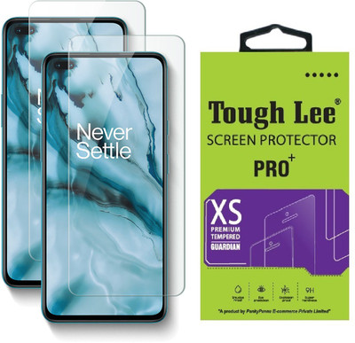 Tough Lee Tempered Glass Guard for OnePlus Nord(Pack of 2)