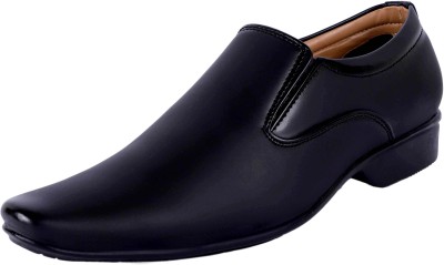 Aaeshu Men's & Boy's Stylish & Comfortable Synthetic Leather Slip On Black Color Atractive new trand Formal Shoe Uk_6 Slip On For Men(Black)