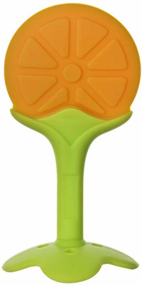 smilykid baby silicone pacifier teether Teether(Orange)