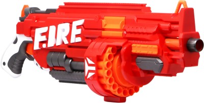 zest 4 toyz Fire Sharp-Shooter Giant Automatic Soft Bullet Gun, Electric Fire Blaster Gun with 40 Pcs Soft Suction Darts Bullet Guns & Darts(Multicolor)