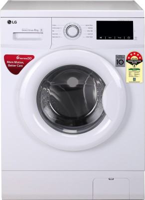 LG 6 kg 5 Star Fully Automatic Front Load with In-built Heater White(FHM1006ADW.ABWQEIL)   Washing Machine  (LG)