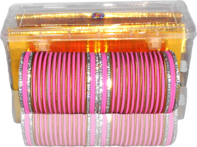 Royal Bangles Metal Zircon Bangle Set(Pack of 62)