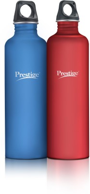 Prestige 42831 1000 ml Bottle(Pack of 2, Red, Blue, Steel)