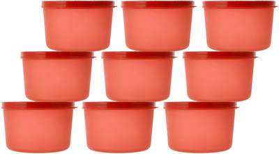 KUBER INDUSTRIES Plastic Utility Container  - 200 ml(Pack of 9, Red)