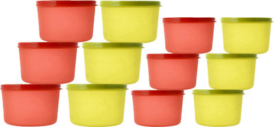 KUBER INDUSTRIES Plastic Utility Container  - 1000 ml(Pack of 12, Multicolor)