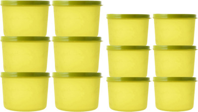 KUBER INDUSTRIES Plastic Utility Container  - 600 ml, 1000 ml(Pack of 12, Green)