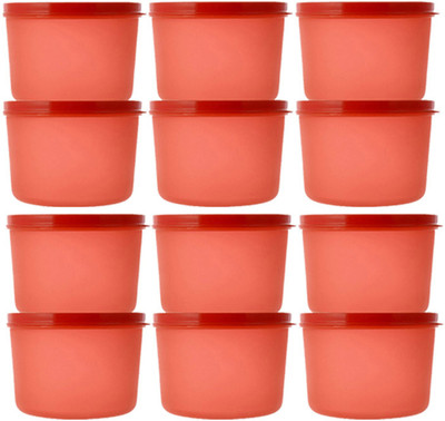 KUBER INDUSTRIES Plastic Utility Container  - 12000 ml(Pack of 12, Red)