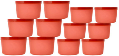 KUBER INDUSTRIES Plastic Utility Container  - 200 ml(Pack of 12, Red)