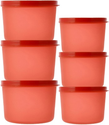 KUBER INDUSTRIES Plastic Utility Container  - 200 ml(Pack of 6, Red)