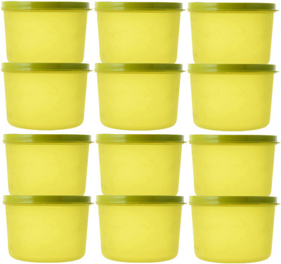KUBER INDUSTRIES Plastic Utility Container  - 1000 ml(Pack of 12, Green)