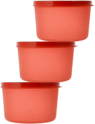 KUBER INDUSTRIES Plastic Utility Container  - 200 ml(Pack of 3, Red)