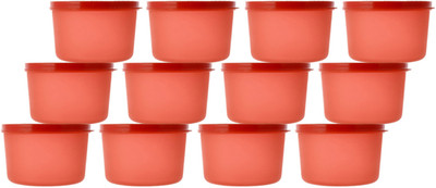 KUBER INDUSTRIES Plastic Utility Container  - 200 ml(Pack of 12, Red)