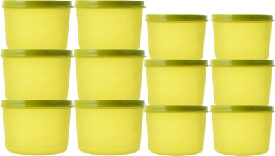 KUBER INDUSTRIES Plastic Utility Container  - 1000 ml(Pack of 12, Green)