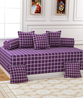 Lajak Collection Polycotton Abstract Diwan Set(Purple)